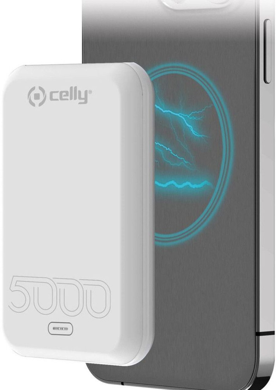 Iphone Celly Varavirtalahteet | Celly Magcharge Evo Power Bank 5000Mah