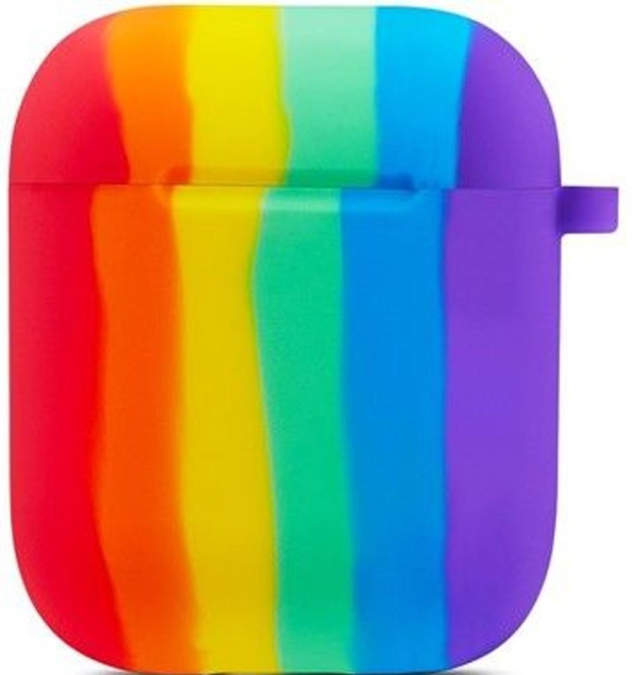 Airpods Trolsk Kotelot | Trolsk Rainbow Silicone Skin With Hook (Airpods 1/2)