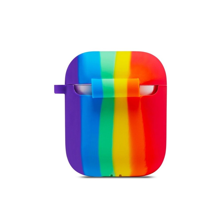 Airpods Trolsk Kotelot | Trolsk Rainbow Silicone Skin With Hook (Airpods 1/2)