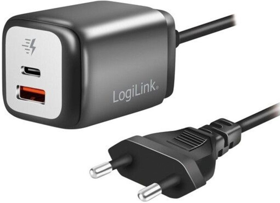 Apple Watch LogiLink Laturit | Logilink 2-Port Gan Charger With Fixed Cable