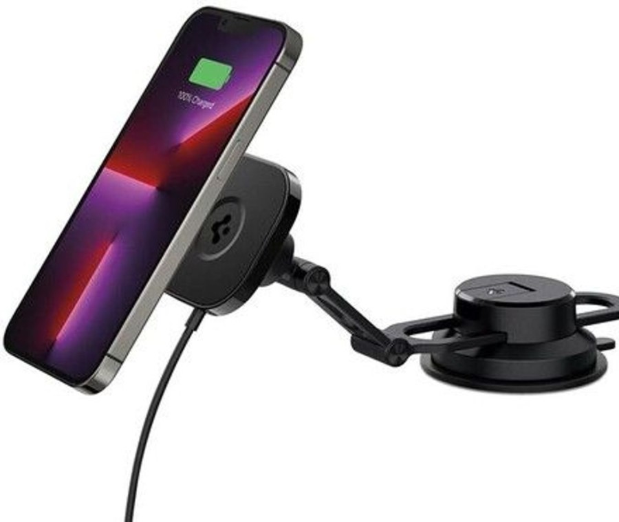 Iphone Spigen Autotarvikkeet | Spigen Onetap Pro 3 Dash Magneettinen Autoteline (Magfit)