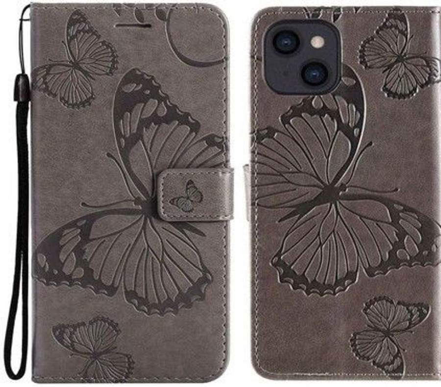 Iphone Trolsk Lastentarvikkeet | Trolsk Imprint Big Butterfly -Lompakko (Iphone 14 Plus)