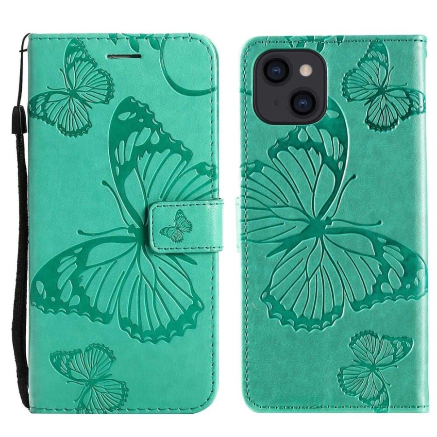 Iphone Trolsk Lastentarvikkeet | Trolsk Imprint Big Butterfly -Lompakko (Iphone 14 Plus)