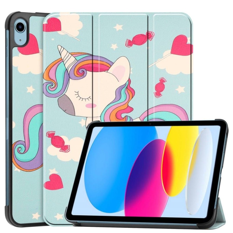 Ipad Trolsk Kuoret & Kotelot | Trolsk Tri-Fold Stand - Unicorn (Ipad 10.9 (2022))