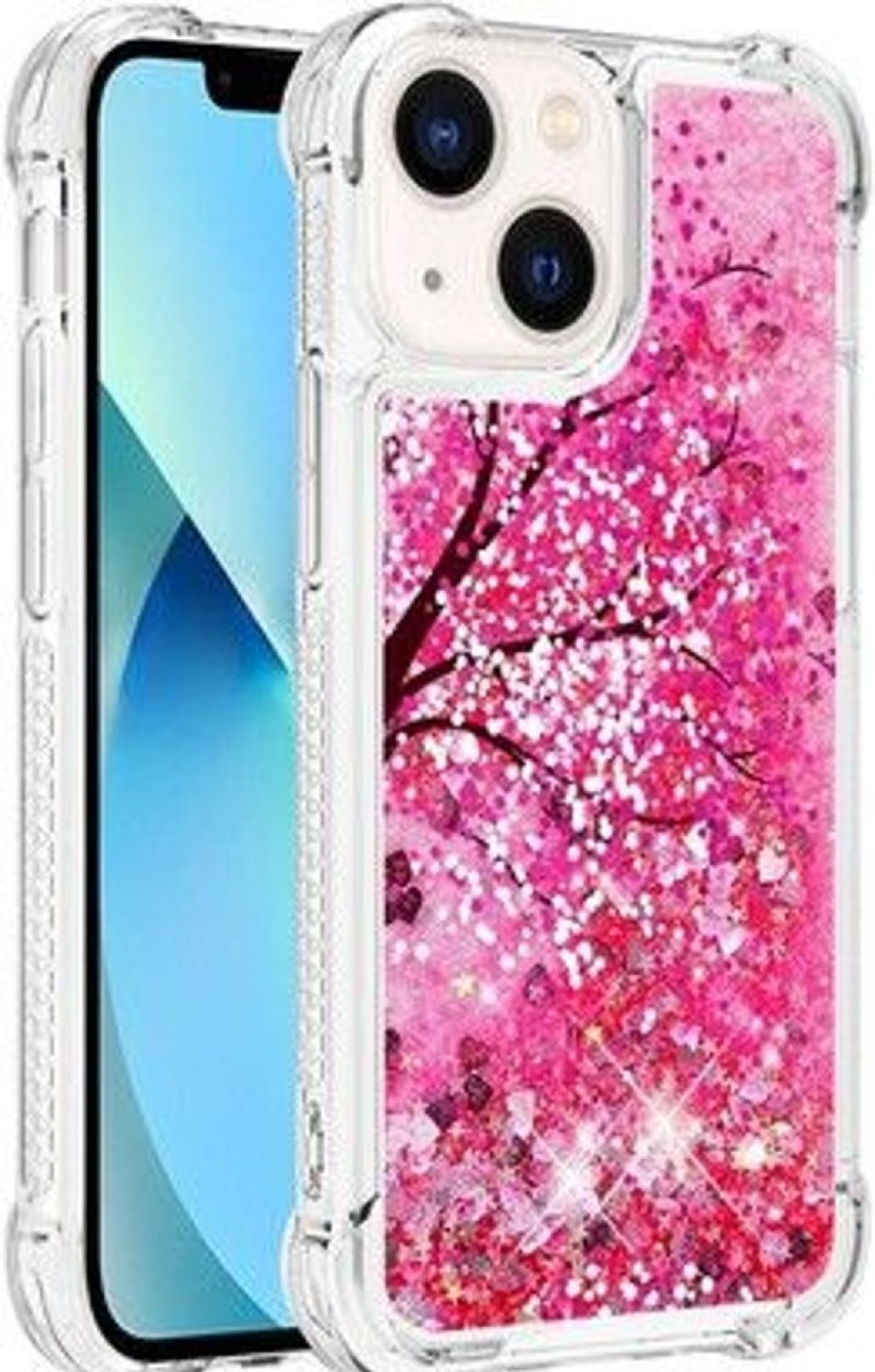 Iphone Trolsk Kuoret & Kotelot | Trolsk Liquid Glitter Case - Pink (Iphone 15 Plus)