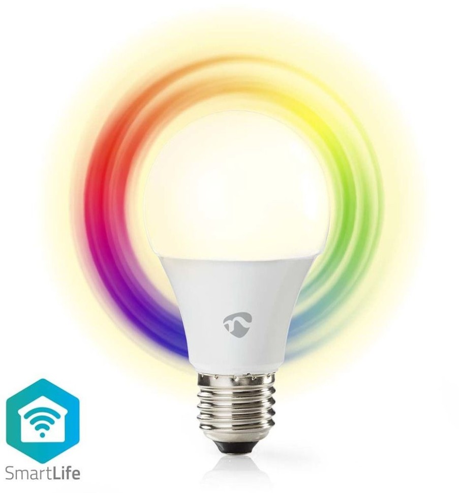 Alykkaat Kodit Nedis Valaistus | Nedis Smartlife Wi-Fi Smart Rgb -Polttimo E27 9W