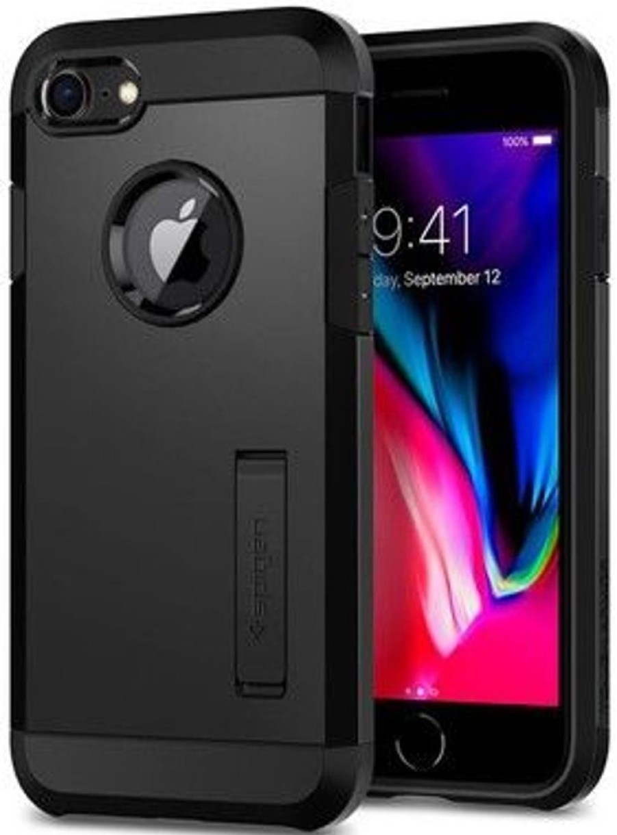 Iphone Spigen Kuoret & Kotelot | Spigen Tough Armor 2 (Iphone 8/7) - Musta