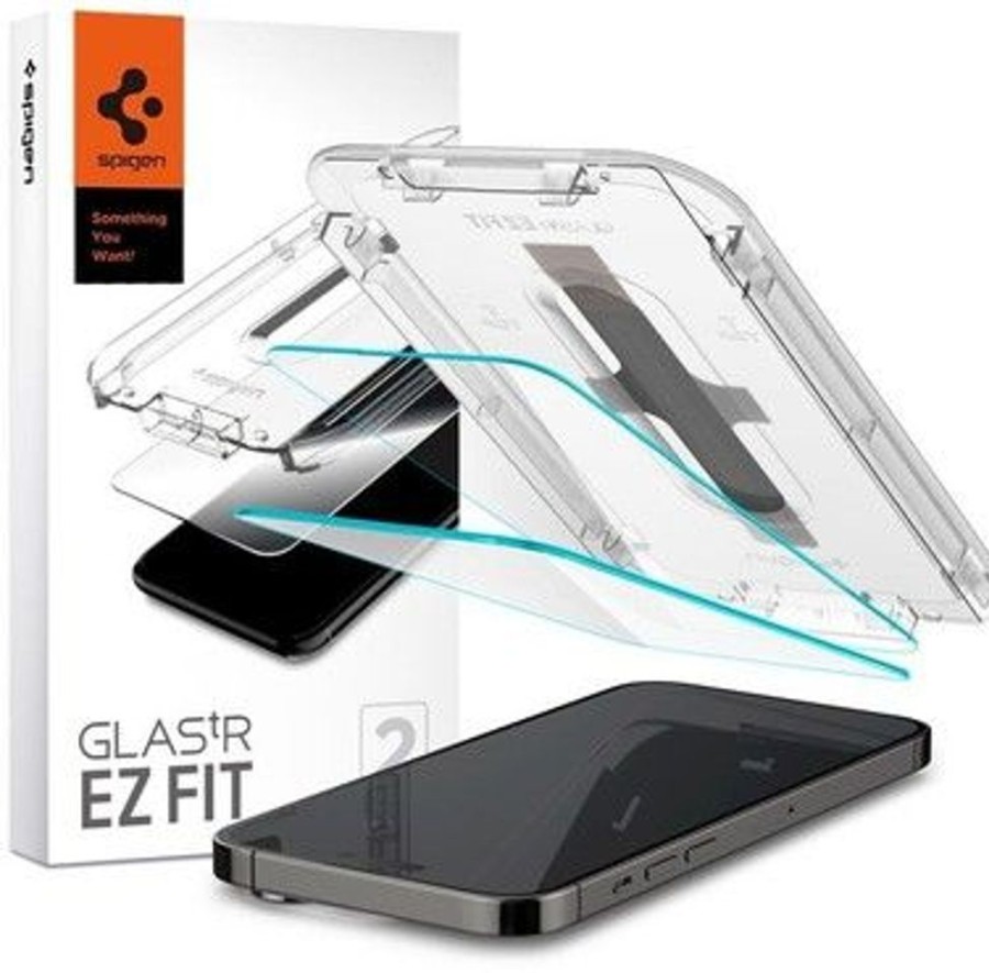 Iphone Spigen Naytonsuojat | Spigen Glas.Tr Slim Ez Fit (Iphone 14 Pro)