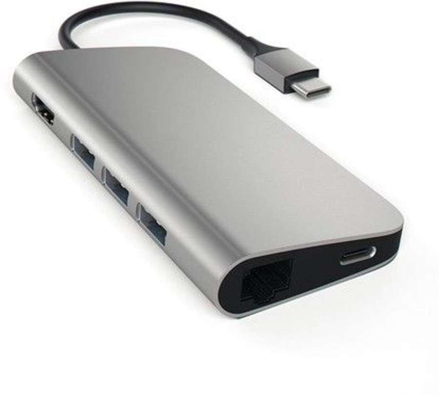 Mac Satechi Haaroittimet | Satechi Usb-C Multi-Port Adapter 4K With Ethernet