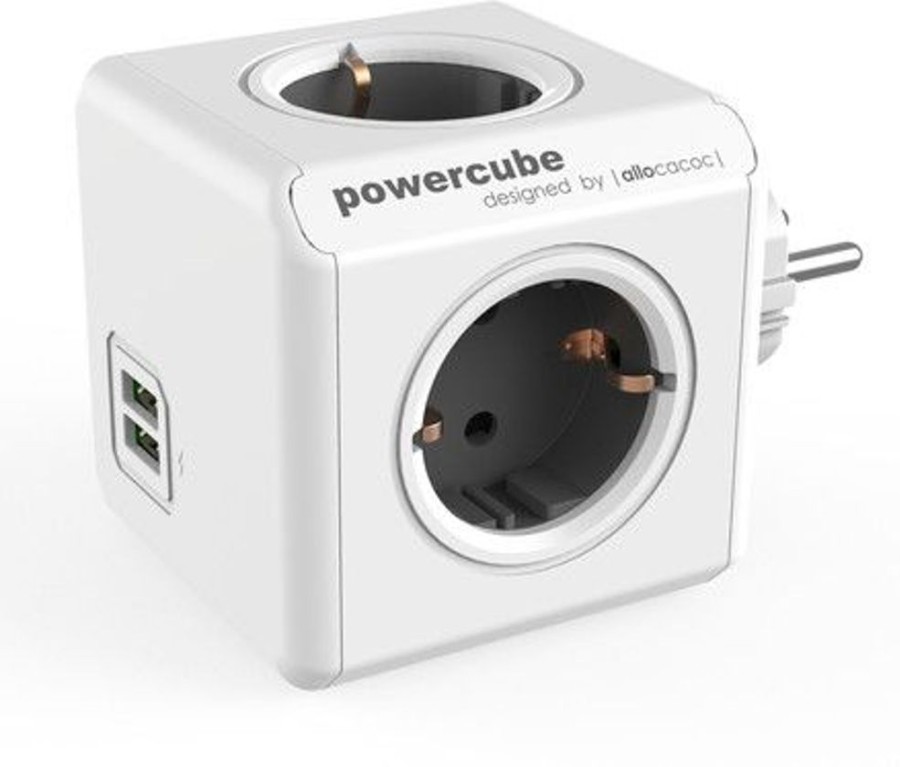 Ipad Allocacoc Laturit | Allocacoc Powercube Original 4-Way 2Xusb