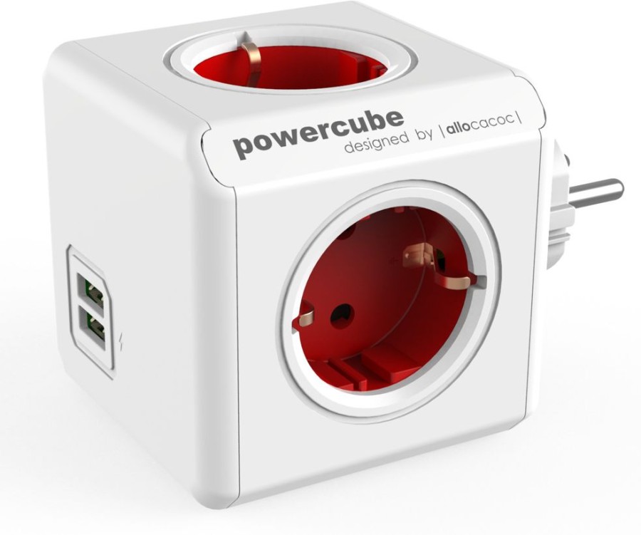 Ipad Allocacoc Laturit | Allocacoc Powercube Original 4-Way 2Xusb