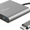 Mac Trust Haaroittimet | Trust Dalyx 3-In-1 Multiport Usb-C Adapter