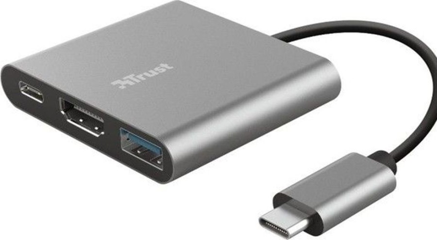 Mac Trust Haaroittimet | Trust Dalyx 3-In-1 Multiport Usb-C Adapter