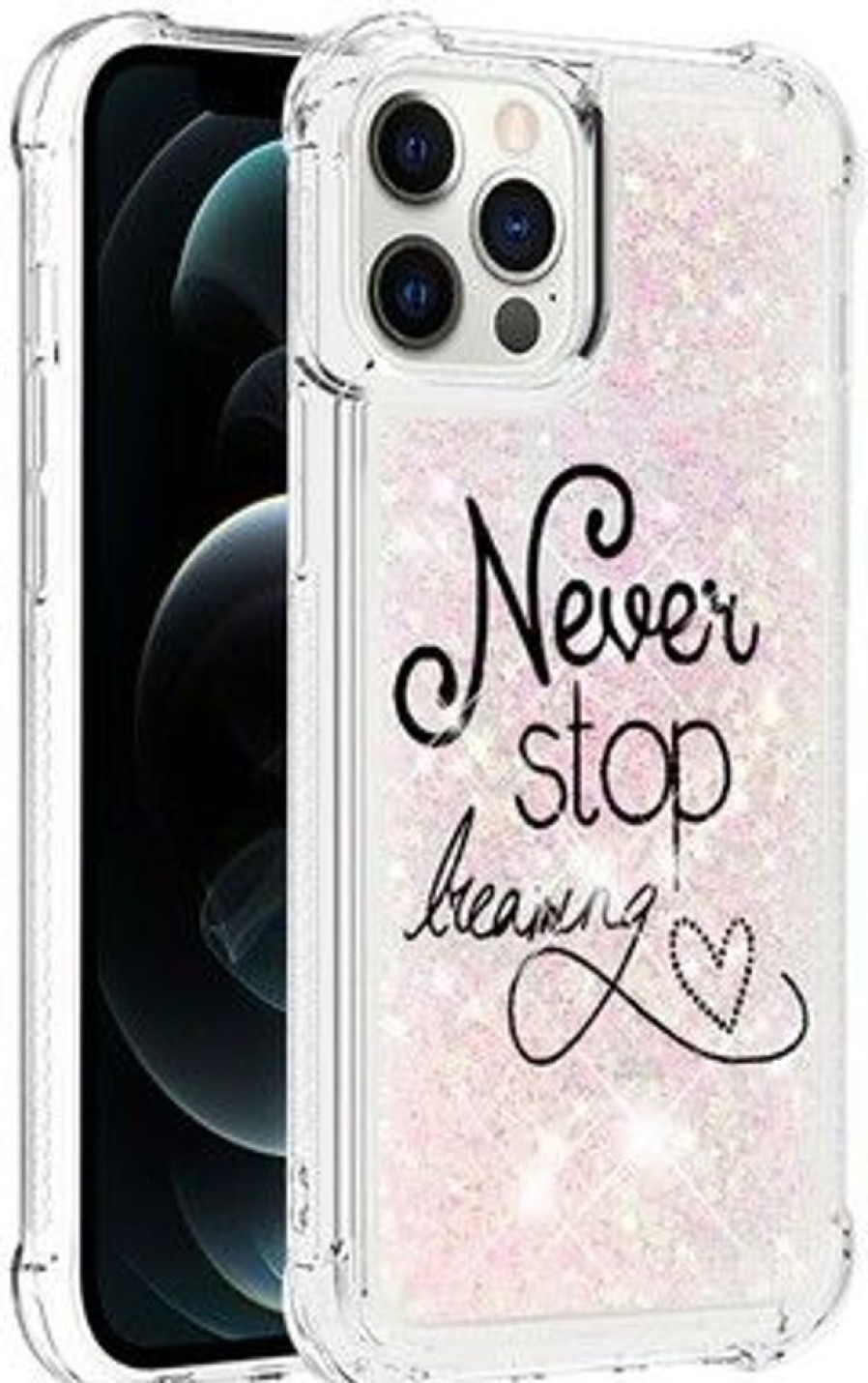 Iphone Trolsk Kuoret & Kotelot | Trolsk Liquid Glitter Case - Dreaming (Iphone 12 Pro Max)