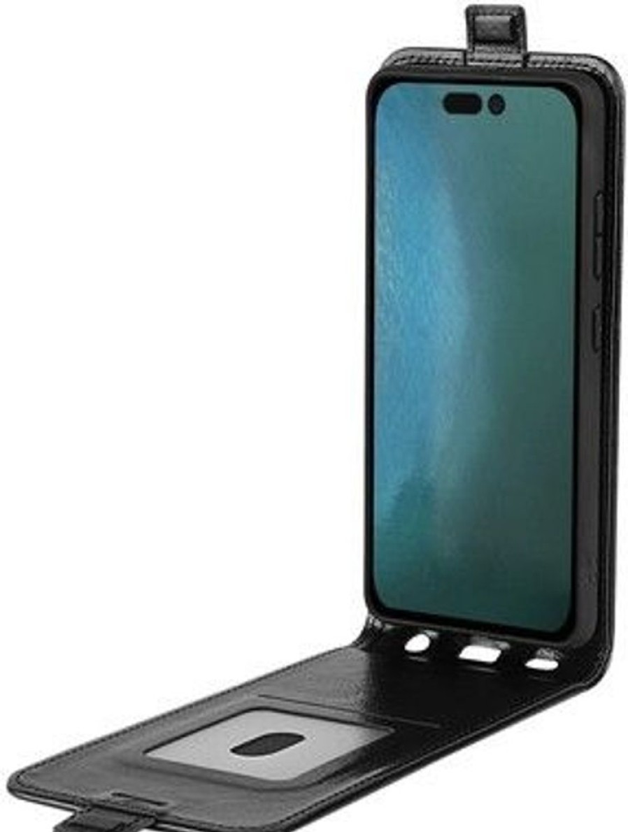 Iphone Trolsk Kuoret & Kotelot | Trolsk Vertical Flip Cover (Iphone 14 Pro) - Musta