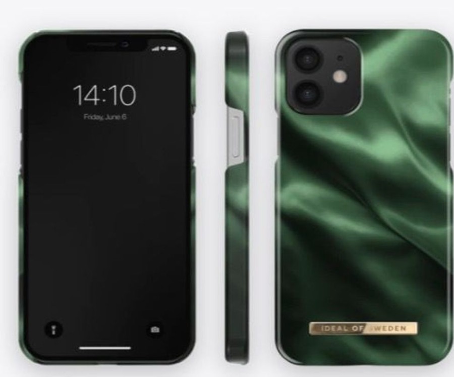 Iphone iDeal of Sweden Kuoret & Kotelot | Ideal Of Sweden Emerald Satin (Iphone 12 Pro Max) - Emerald Satin