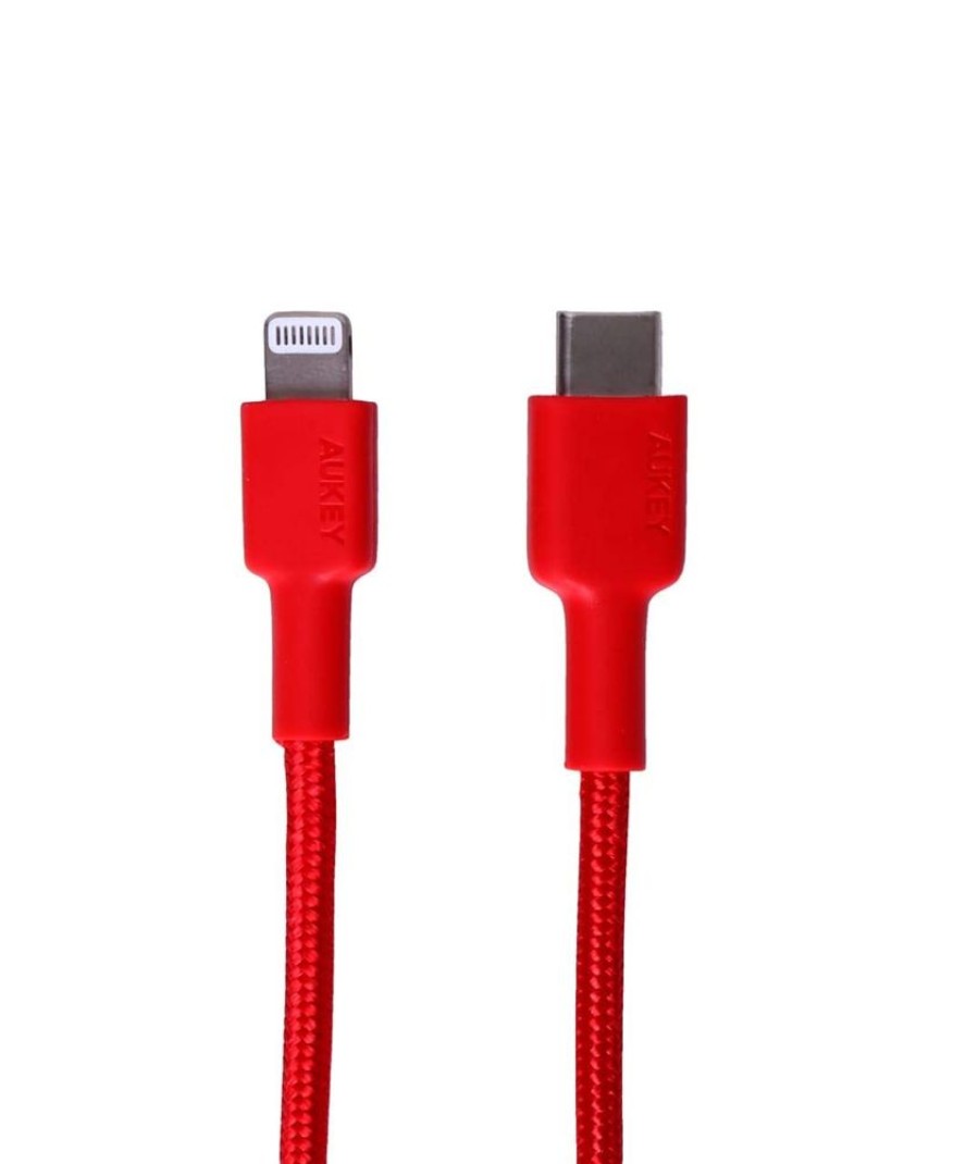 Iphone AuWholesale Kaapelit | Aukey Braided Usb-C To Lightning Cable