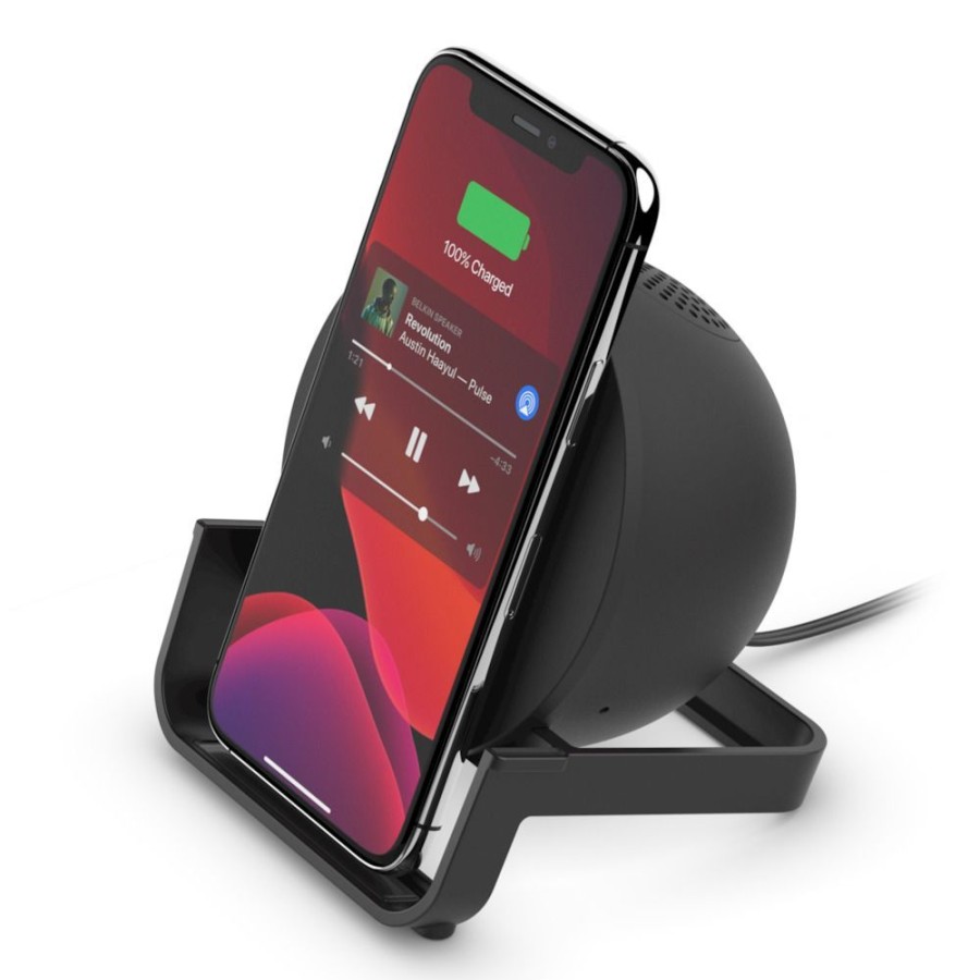 Iphone Belkin Laturit | Belkin Boostcharge Langaton Latausteline + Kaiutin - Valkoinen