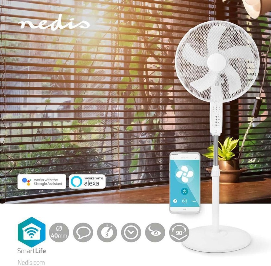 Alykkaat Kodit Nedis Ilmasto | Nedis Smartlife Wifi Smart Fan