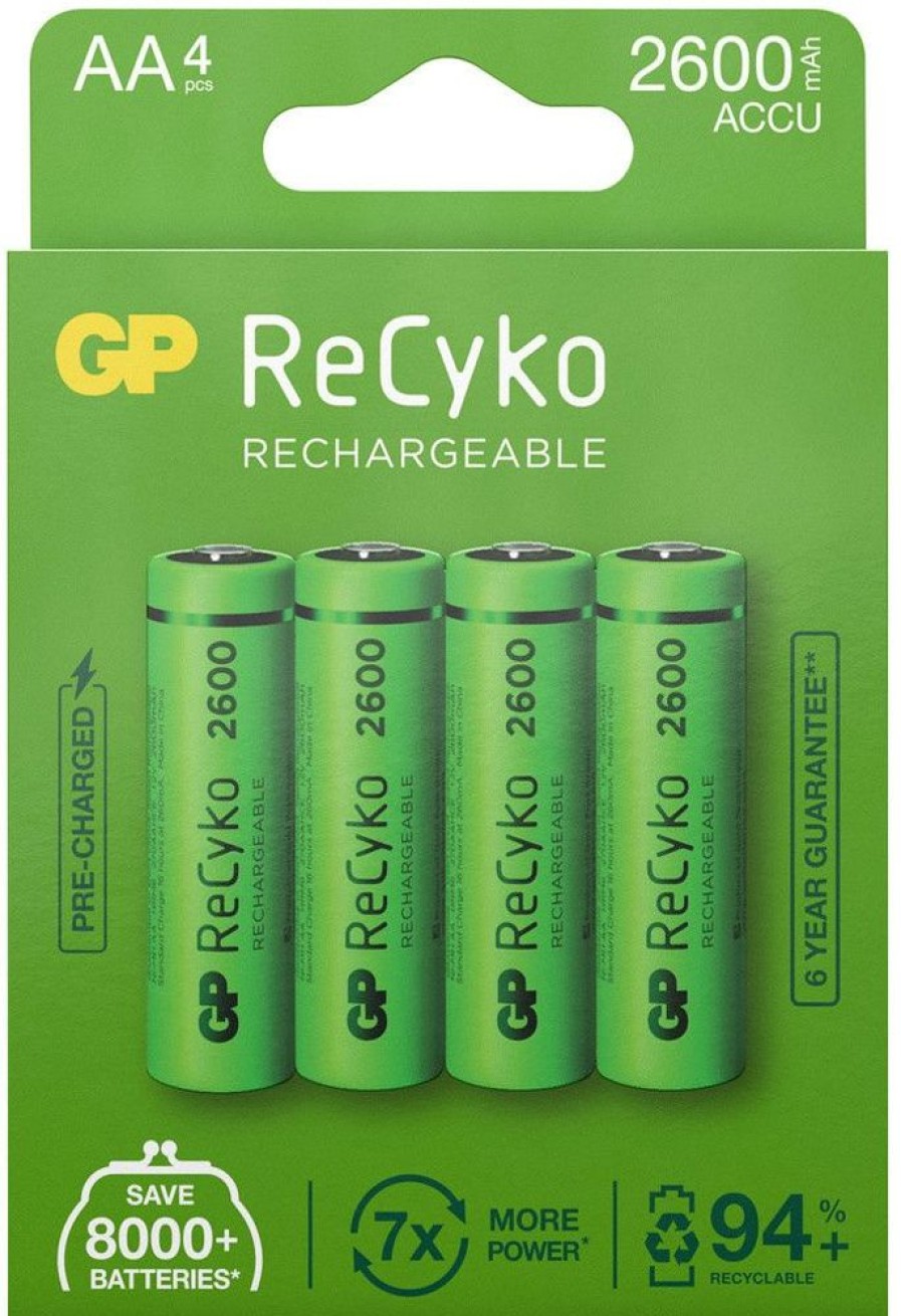 Alykkaat Kodit GP Akut | Gp Recyko Ladattava 2600Mah Aa - 4 Kpl