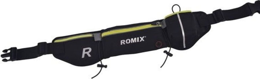 Iphone Romix Kuoret & Kotelot | Romix Rh42 Zippered Sports Waist Belt Bag (Iphone) - Musta