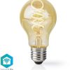 Alykkaat Kodit Nedis Valaistus | Nedis Smartlife Wi-Fi Smart Led Vintage -Polttimo E27 4,9W