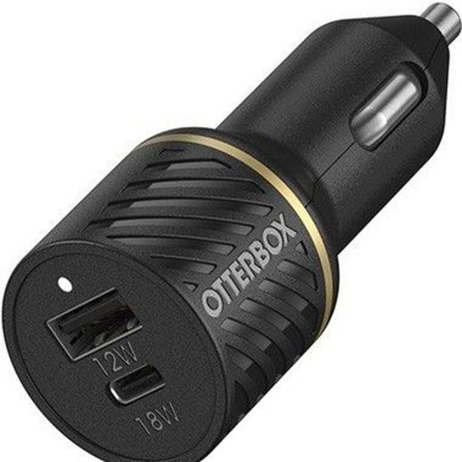 Iphone OtterBox Autotarvikkeet | Otterbox Usb-C- Ja Usb-A-Kaksoisautolaturi - 30 W