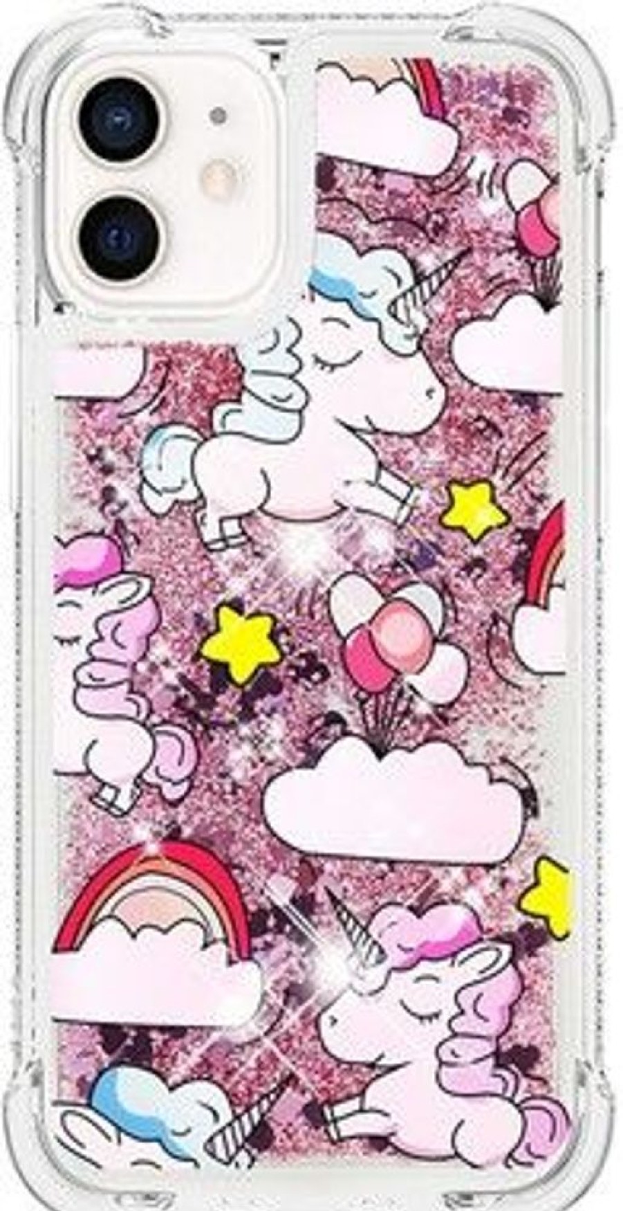 Iphone Trolsk Kuoret & Kotelot | Trolsk Liquid Glitter Case - Unicorn (Iphone 12 Mini)