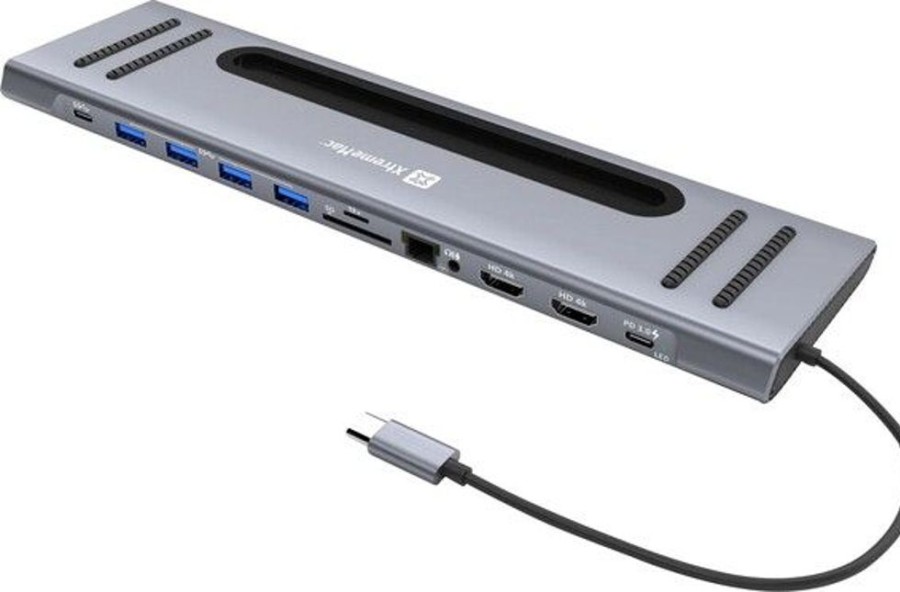 Mac XtremeMac Haaroittimet | Xtrememac Usb-C Docking Hub Station - 12 Porttia