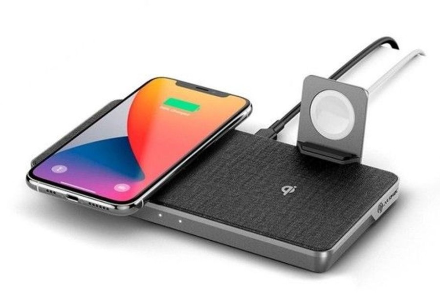 Iphone Alogic Laturit | Alogic Ultra Power 3-In-1 Wireless Charging Dock With Apple Watch Charger Mount