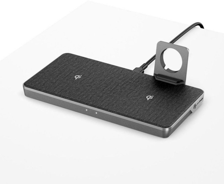 Iphone Alogic Laturit | Alogic Ultra Power 3-In-1 Wireless Charging Dock With Apple Watch Charger Mount