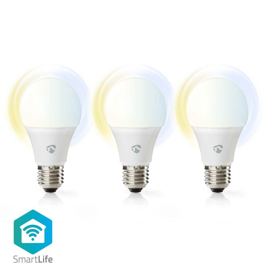 Alykkaat Kodit Nedis Valaistus | Nedis Smartlife Wi-Fi Smart Led-Lamppu E27 9W 2700-6500K