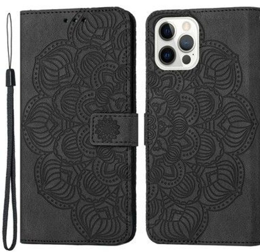 Iphone Trolsk Kuoret & Kotelot | Trolsk Imprint Mandala Flower Wallet (Iphone 14 Pro)