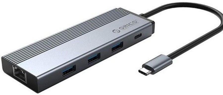 Mac Orico Haaroittimet | Orico 5Sxrj 5-In-1 Usb-C Monitoiminen Hub