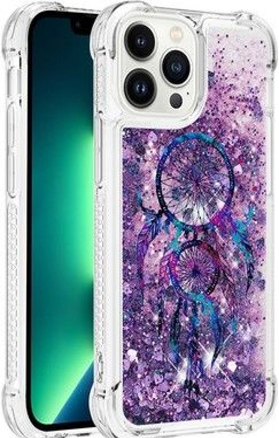 Iphone Trolsk Lastentarvikkeet | Trolsk Liquid Glitter Case - Dreamcatcher (Iphone 14)