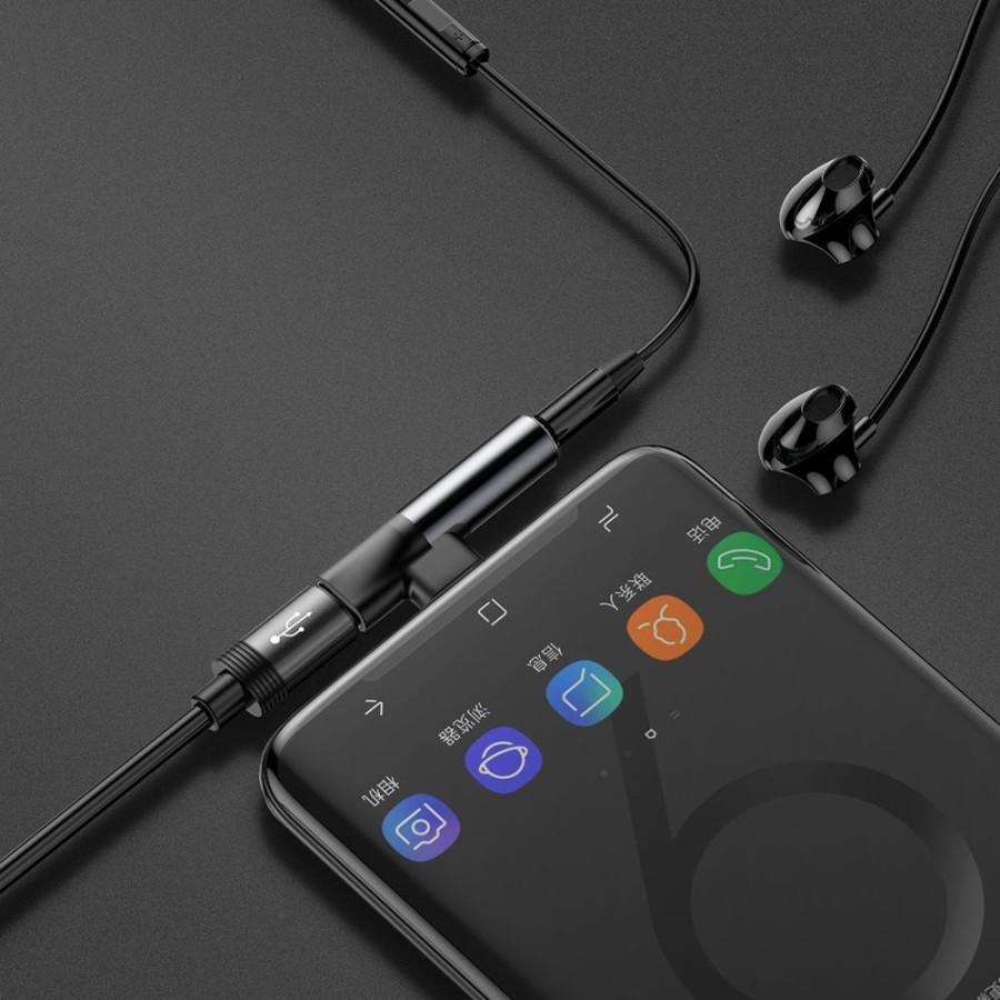 Iphone Baseus Kuulokkeet & Headsetit | Baseus Audio Adapter Usb-C 3,5Mm + Usb-C