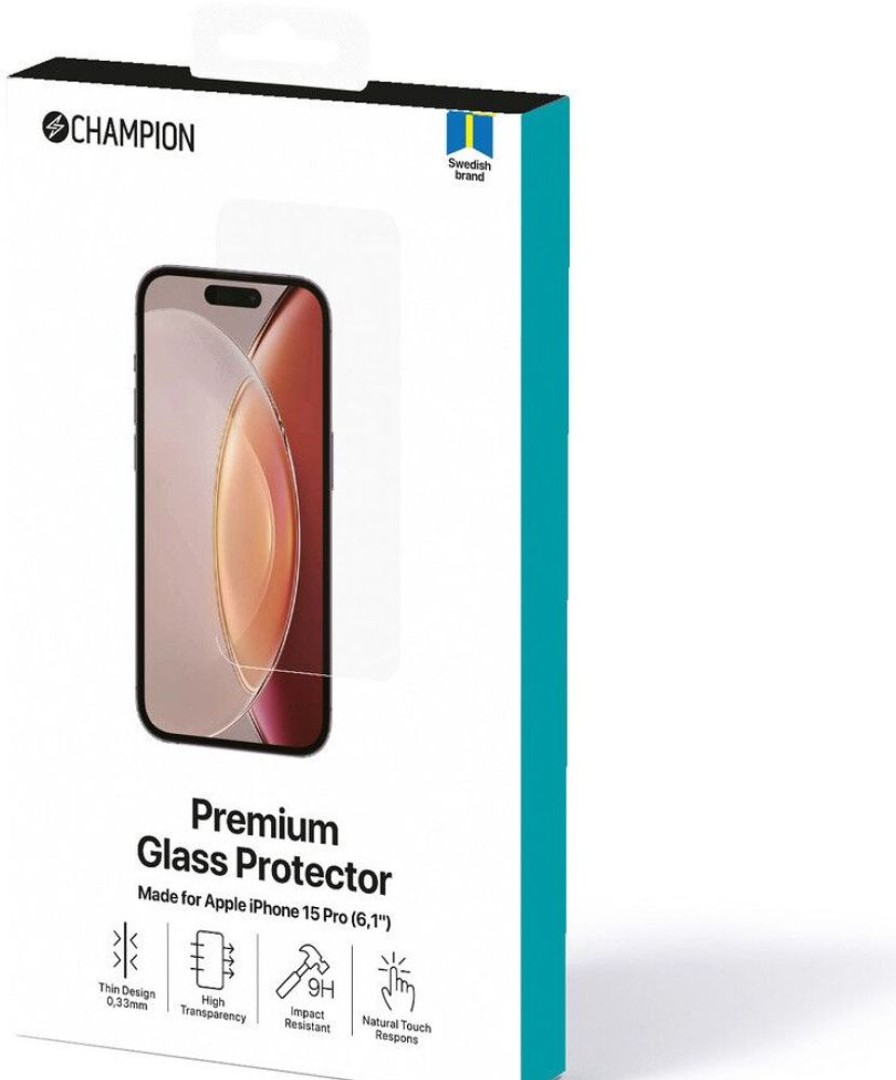 Iphone Champion Vanhemmat Laitteet | Champion Tempered Glass (Iphone 15 Pro)