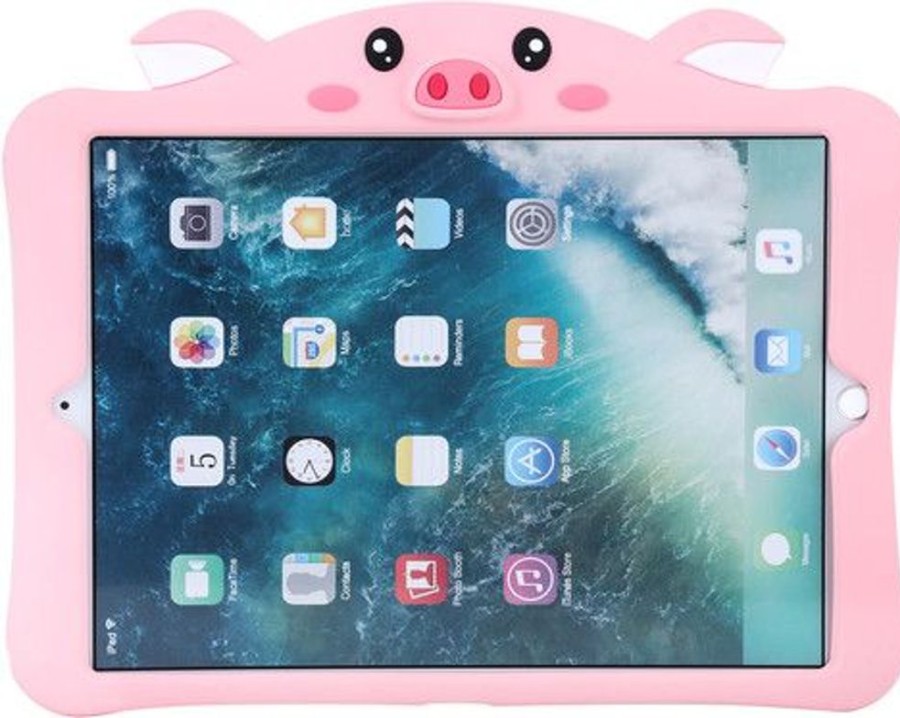 Ipad Trolsk Kuoret & Kotelot | Trolsk Kids Case Hihnalla - Piggy (Ipad 9,7)