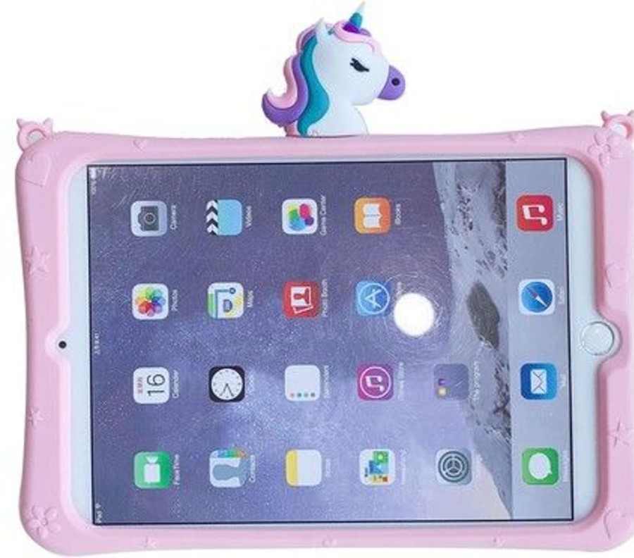 Ipad Trolsk Vanhemmat Laitteet | Trolsk Kids Case With Strap - Cute Pink Unicorn (Ipad Pro 12,9)