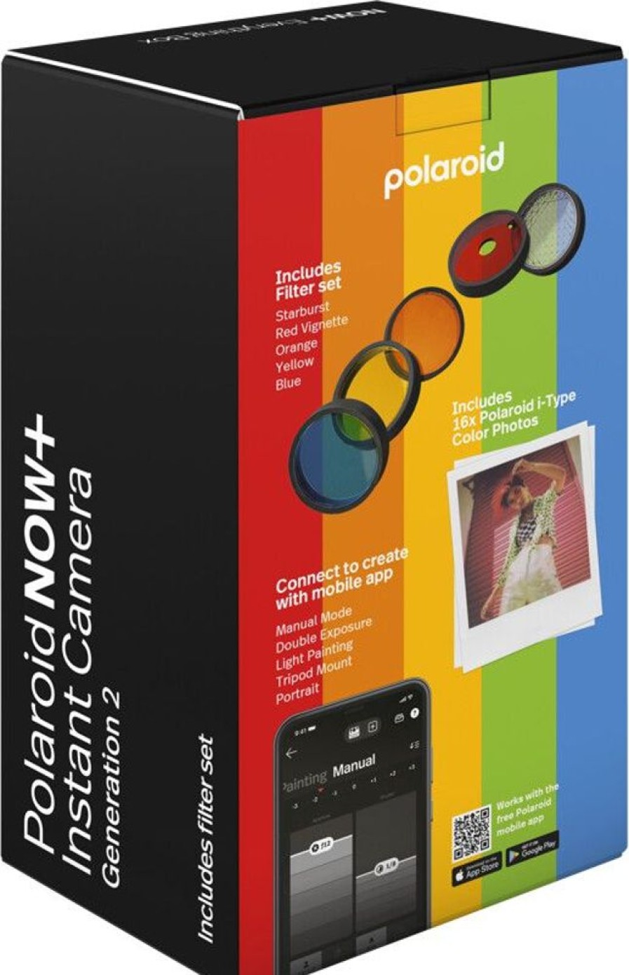 Iphone Polaroid Tulostimet | Polaroid Now+ Generation 2 Instant Camera E-Box