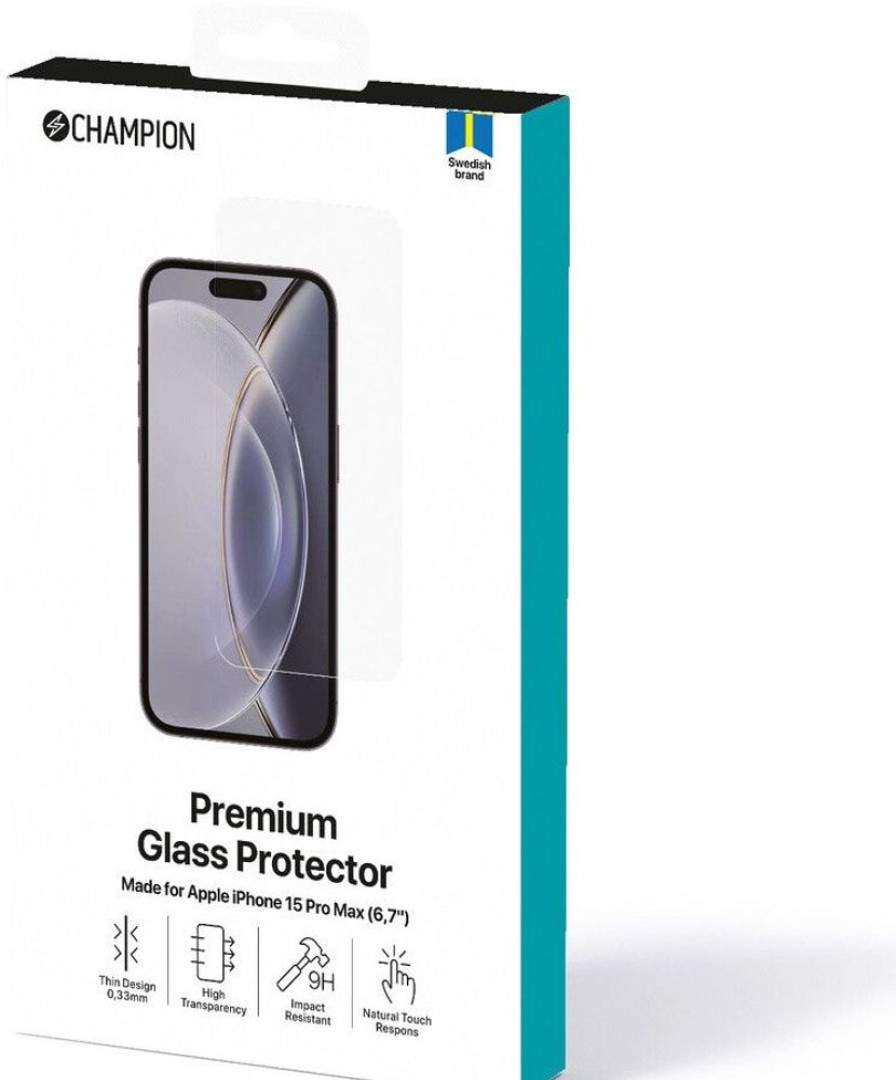 Iphone Champion Naytonsuojat | Champion Tempered Glass (Iphone 15 Pro Max)