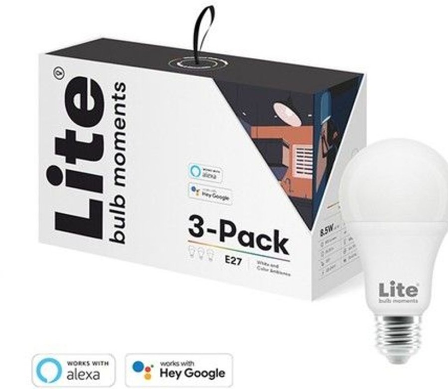 Alykkaat Kodit Lite Bulb Moments Valaistus | Lite Bulb Moments White & Color Ambience E27 - 3 Kpl