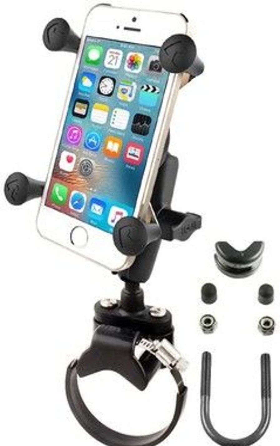 Iphone RAM Mount Telineet | Ram-Kiinnike X-Grip Kiinnikkeella Atv / Utv-Ohjaustankoon (Iphone)