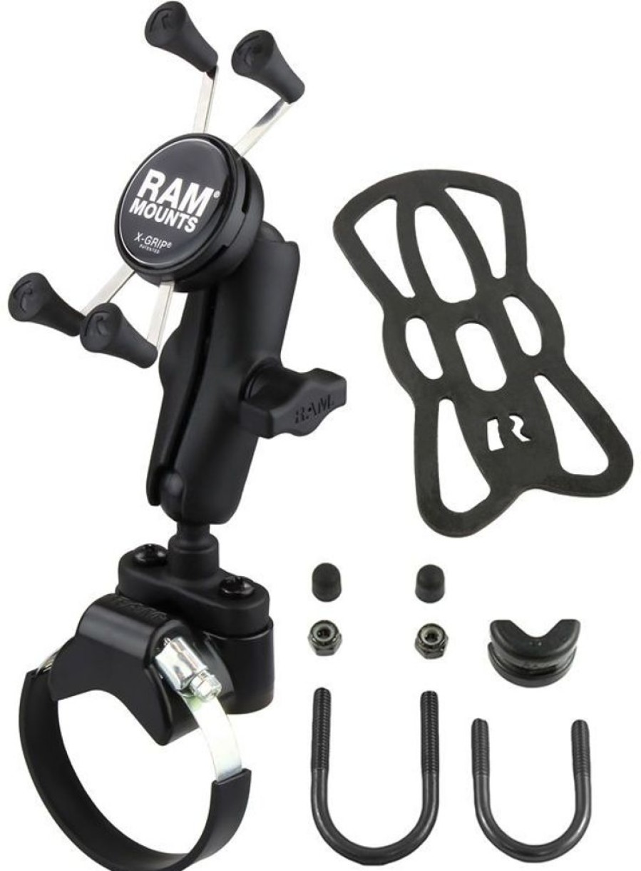 Iphone RAM Mount Telineet | Ram-Kiinnike X-Grip Kiinnikkeella Atv / Utv-Ohjaustankoon (Iphone)