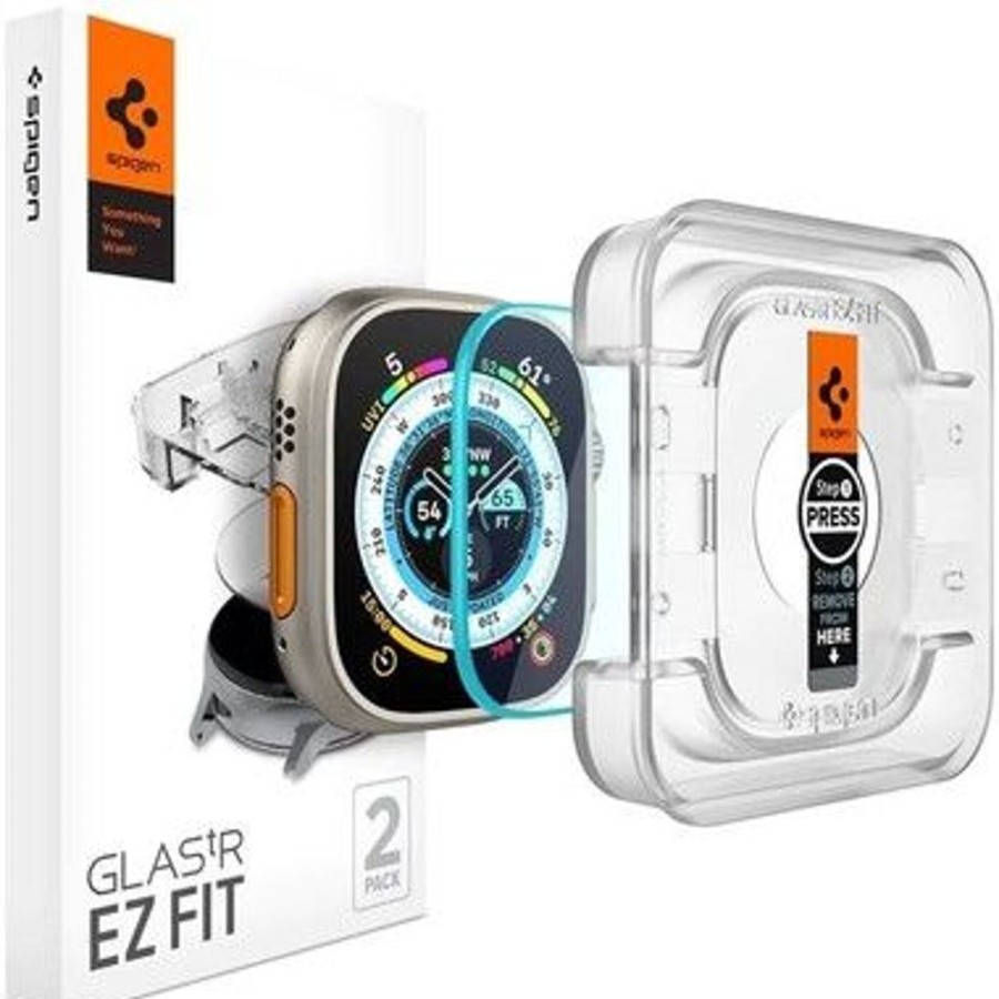 Apple Watch Spigen Ultra | Spigen Glas.Tr Ez Fit (Watch Ultra 49 Mm)