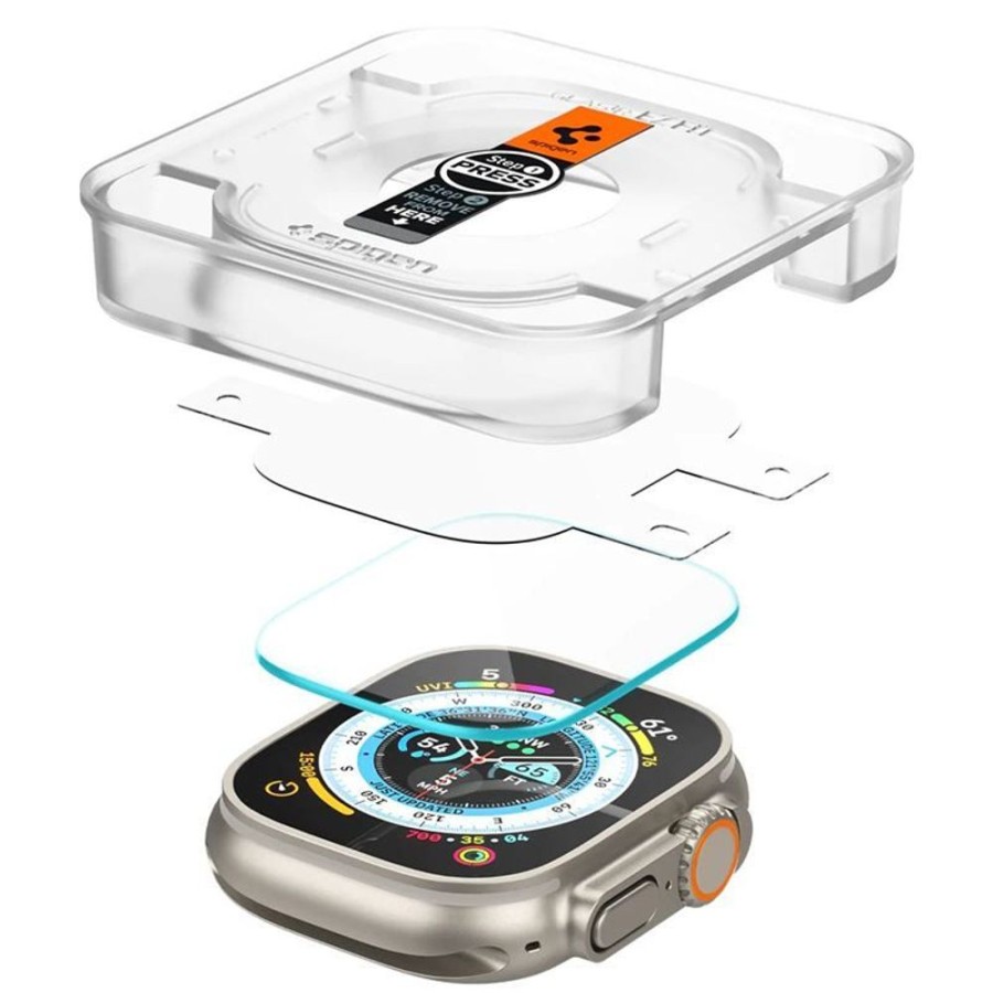 Apple Watch Spigen Ultra | Spigen Glas.Tr Ez Fit (Watch Ultra 49 Mm)