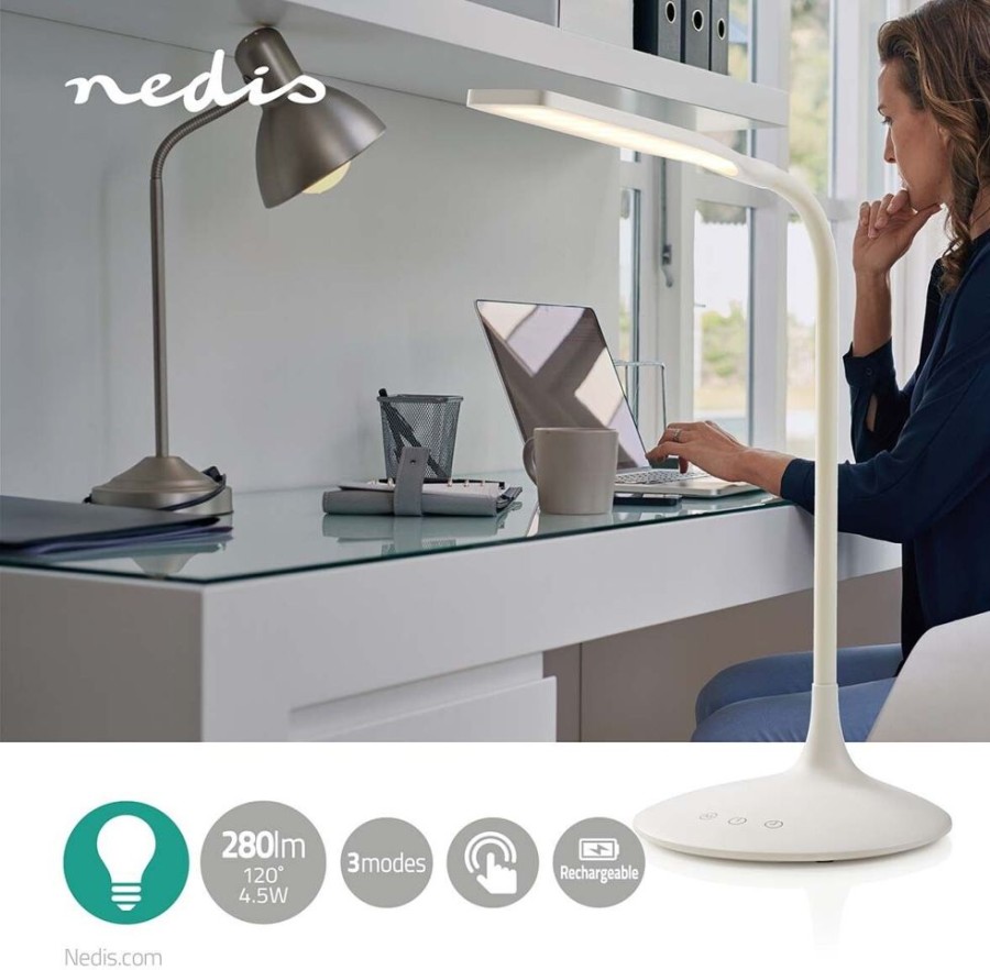 Kotitoimisto Nedis Ergonomia | Nedis Dimmable Led Table Lamp