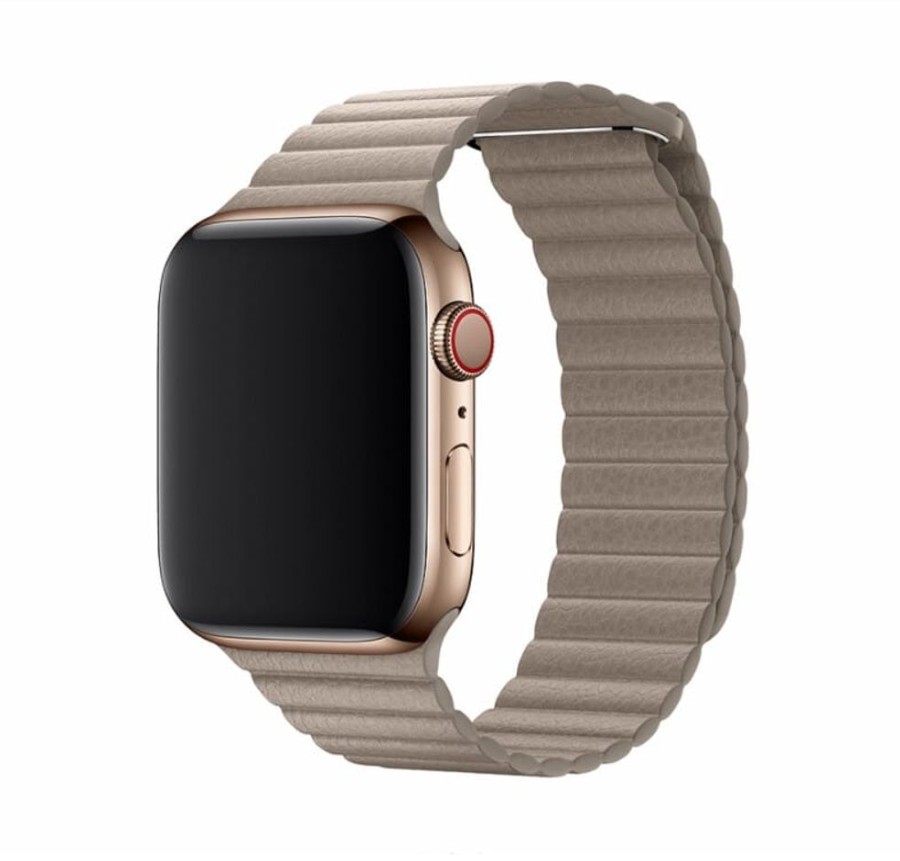 Apple Watch Devia Kasivarsihihna | Devia Elegant Leather (Watch 38/40/41 Mm) - Tumma