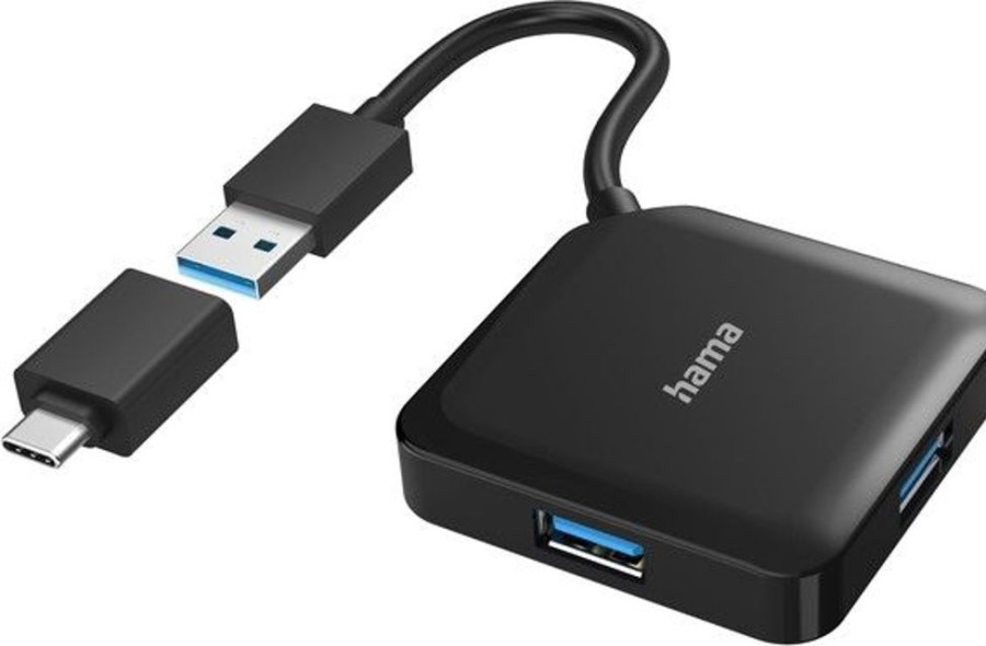 Mac Hama Haaroittimet | Hama Usb-A/Usb-C -Keskitin 4X Portar