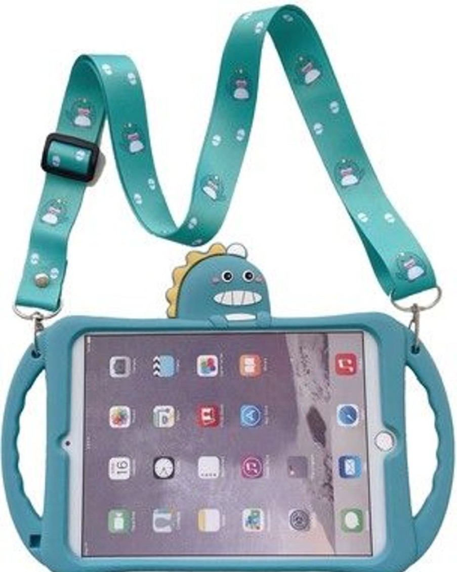 Ipad Trolsk Vanhemmat Laitteet | Trolsk Kids Case With Strap - Dino (Ipad 9,7)